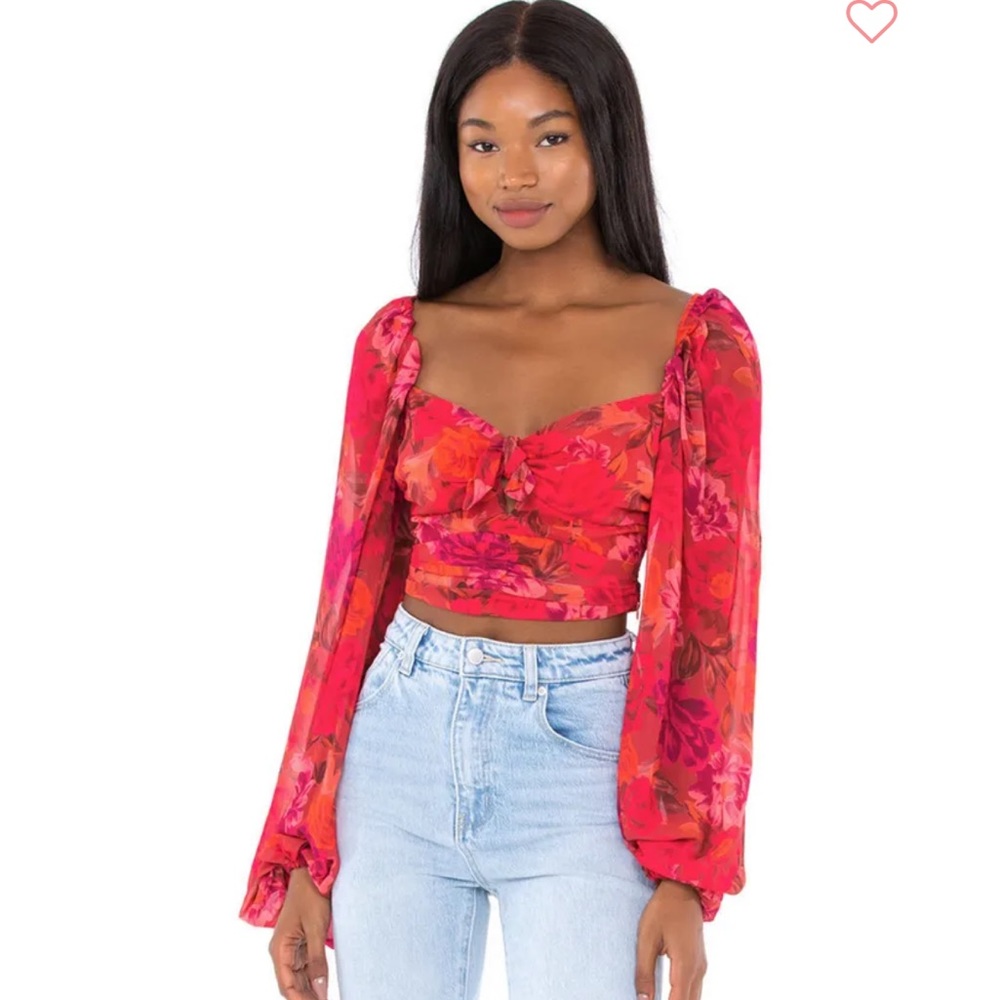 For Love and Lemons Trisha Crop Top